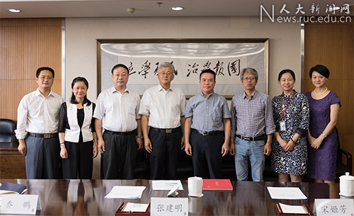 闽江学院党委书记何代钦一行来访中国人民大学
