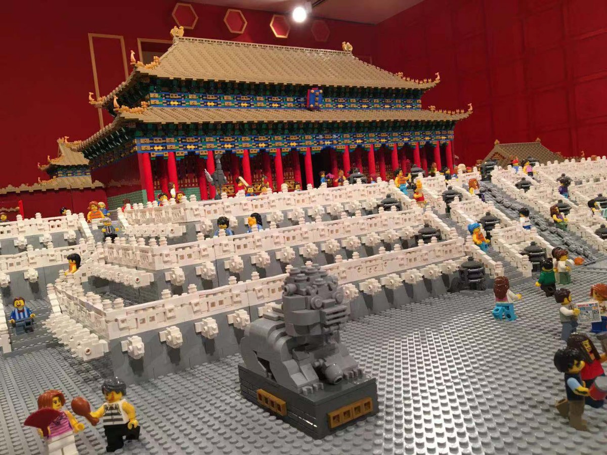 乐高达人巧手搭建500万粒积木展现中国古建