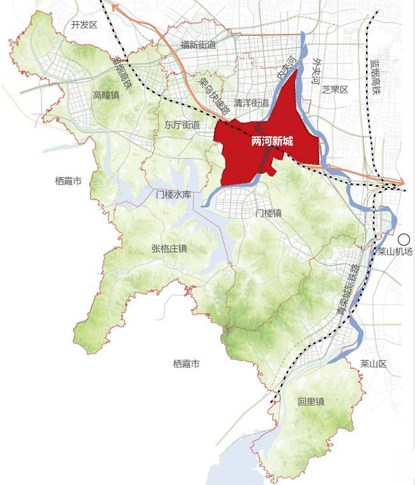 中铁十四局集团,中铁城建集团,铁五院联合体中标烟台市福山区夹河新城