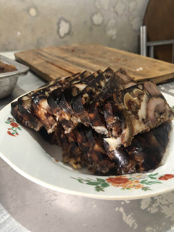 除夕做好一盆猪头冻松江浦南农家年味才算有了