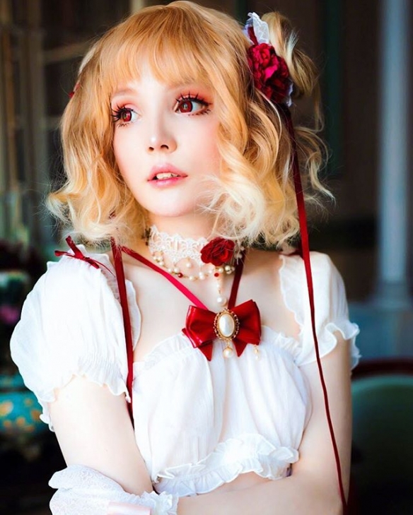 不是机场萝莉哦!俄罗斯萌妹rocksy light美图集!