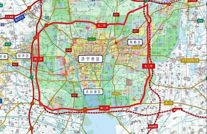 济宁主城区大二环全线通车 规划总长106公里