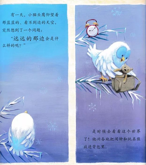 睡前故事白色的小猫头鹰