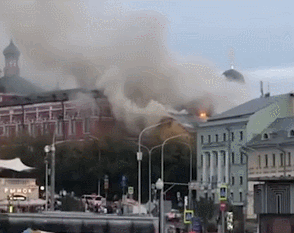 　　火灾现场 视频截图