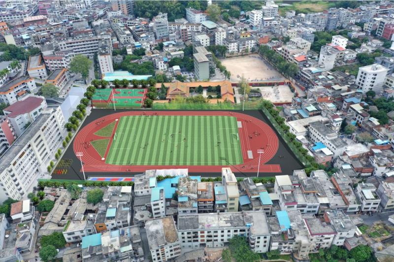 五华中学筹建运动场~效果图!
