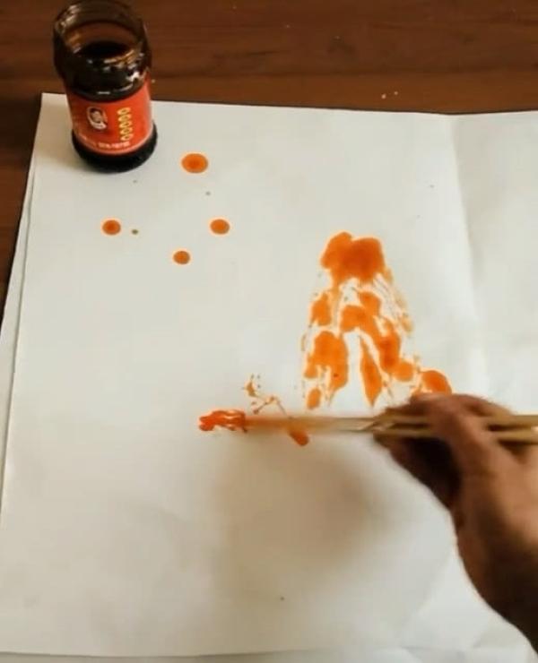 美术生又作妖,老干妈加筷子就够了,网友:这是一幅有味道的画