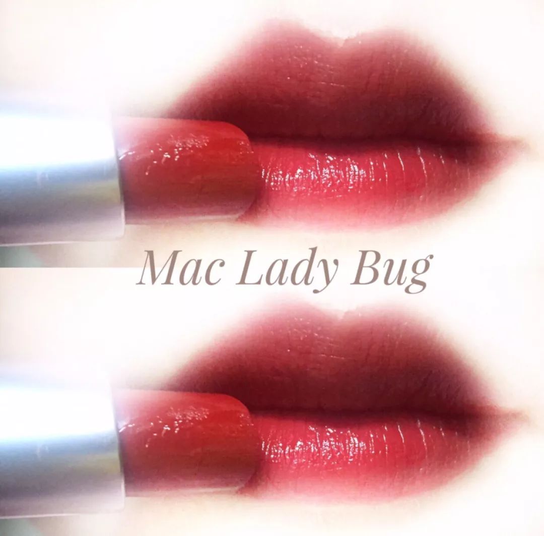 有种半哑光的绸缎感   mac lady bug      妥妥的少女色,官方说是番茄