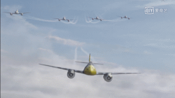 ▲战争后期就已经出现了喷气式战斗机