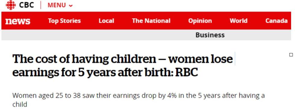 生子之后:妈妈们5年内工资连降,爸爸们却涨了