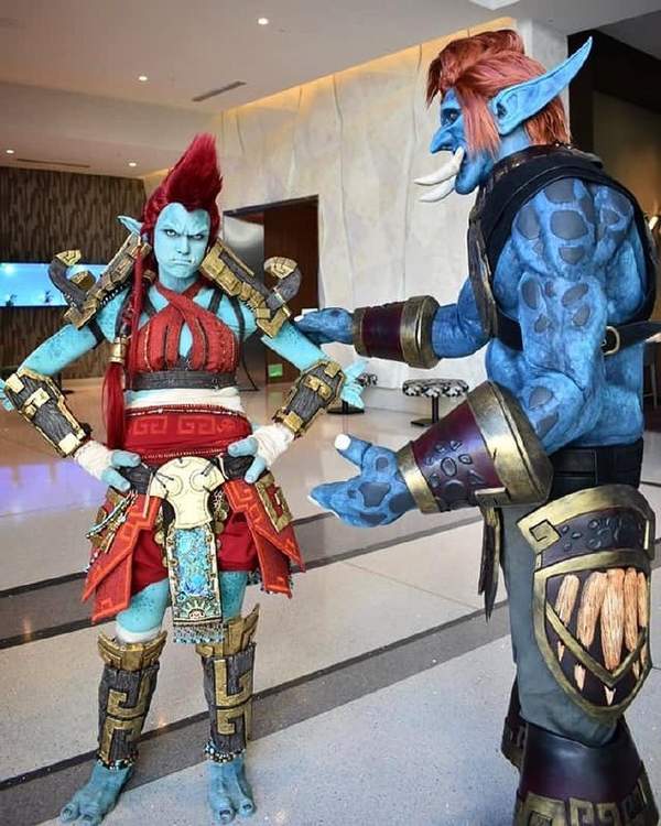 《魔兽》女巨魔神级cos 谁有大胆想法?