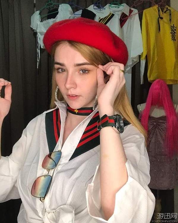 身高165厘米的jessie vard身材匀称,早在两年前就已经是一位很红的