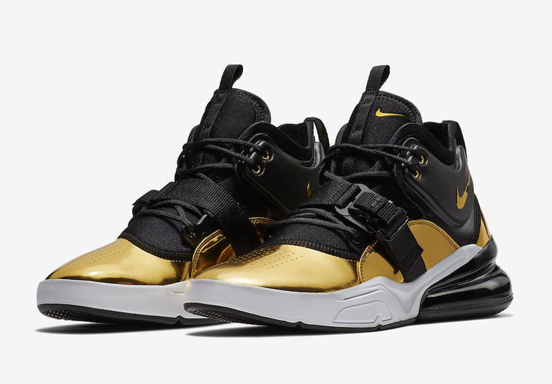 冠军 16 系列除隐藏鞋款外的最后一款 nike air force 270 "gold