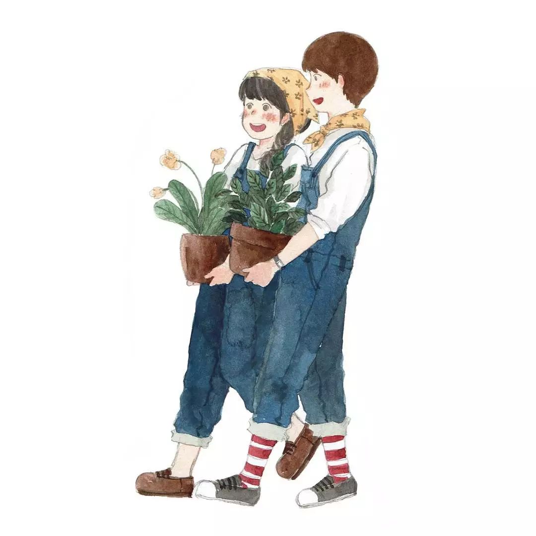火爆ins的撩人情侣插画甜到屠狗看完忍不住脸红心跳想恋爱