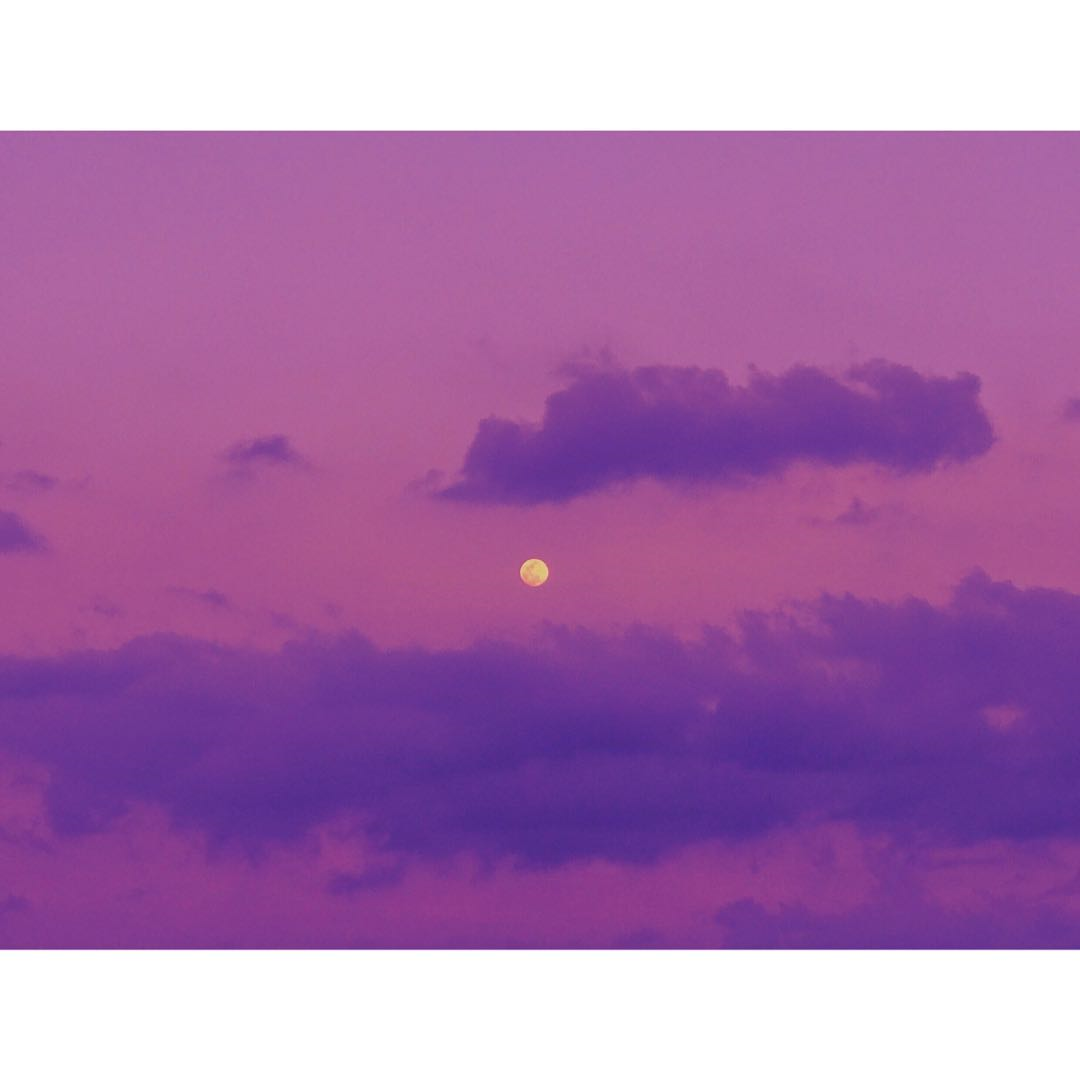 浪漫紫调晚霞让你惊艳朋友圈