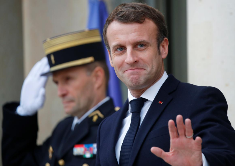 法国总统马克龙。（图源：路透社）