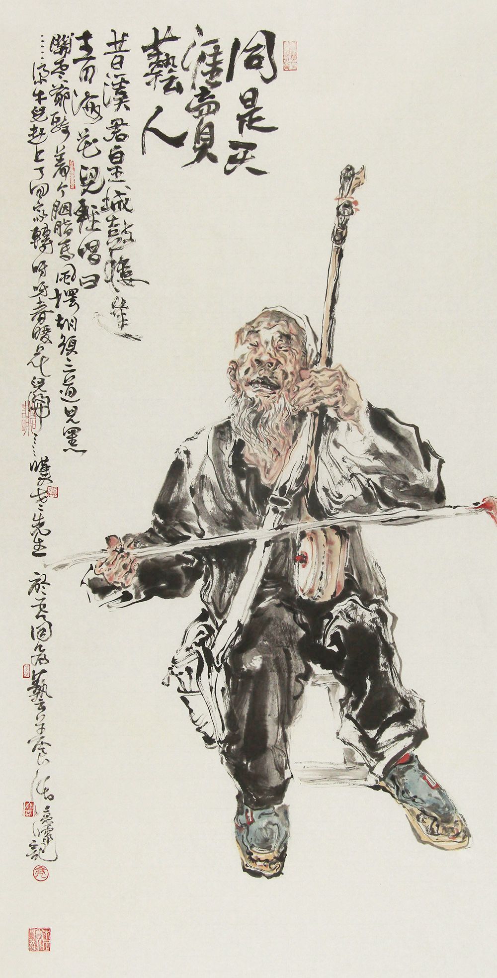 王亮儒国画人物古意盎然风格独特极具艺术表现力和感染力