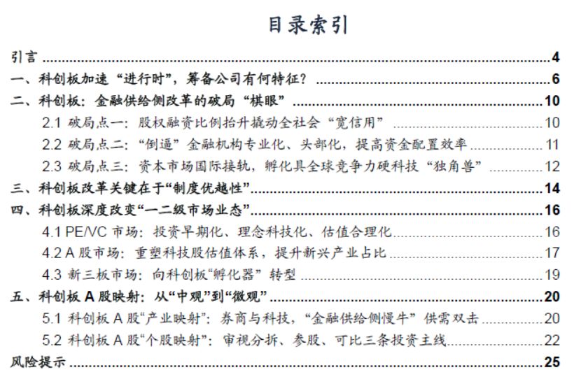 广发策略:科创板改变一二级市场业态 映射A股