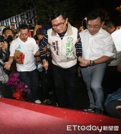  陈水扁曾“上阶不上台”为儿子助选（图片来源：台湾“东森新闻网”）