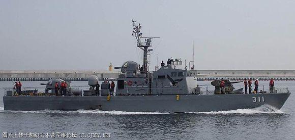 韩国虎头海雕级炮艇(图片来源:网络)▲台湾海军的"绥江"号(图片来源