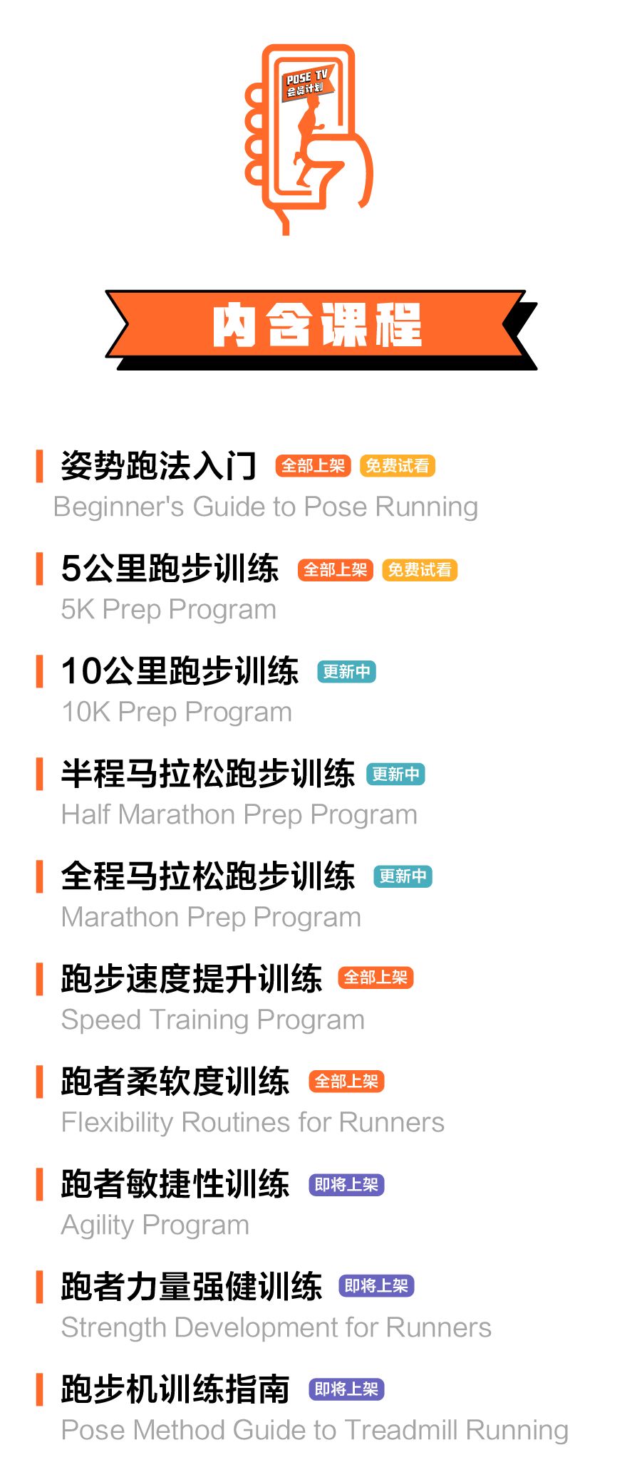 POSE TV会员计划上线!无限量学习美国姿势跑