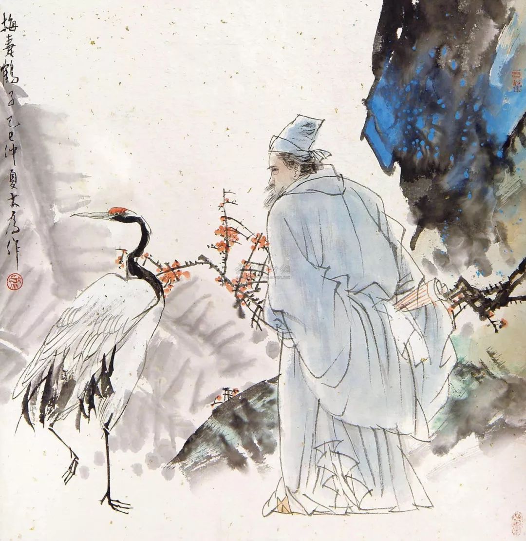 梅妻鹤子的林逋:选择单身的背后,故事催人泪下!|林逋|玉簪|鹤_新浪新