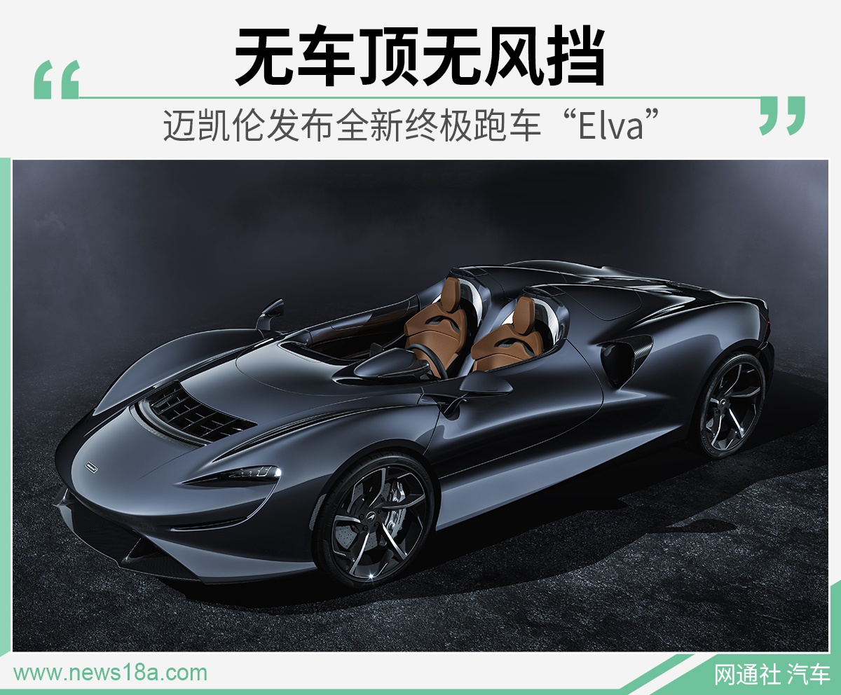 无车顶无风挡 迈凯伦发布全新终极跑车“Elva”