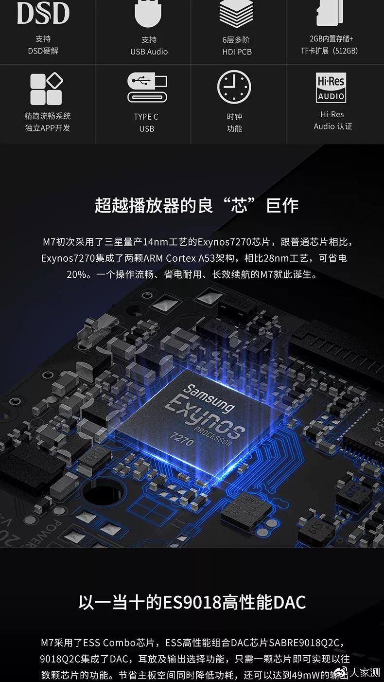 "绝命"组合拳-飞傲m7音乐播放器 飞傲fh1圈铁耳机|大家测370