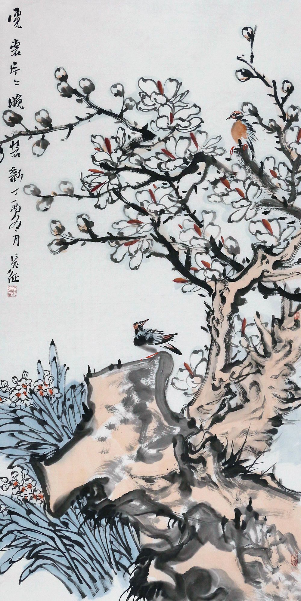 中美协会员栾长征国画花鸟灵动悠然生动逼真栩栩如生