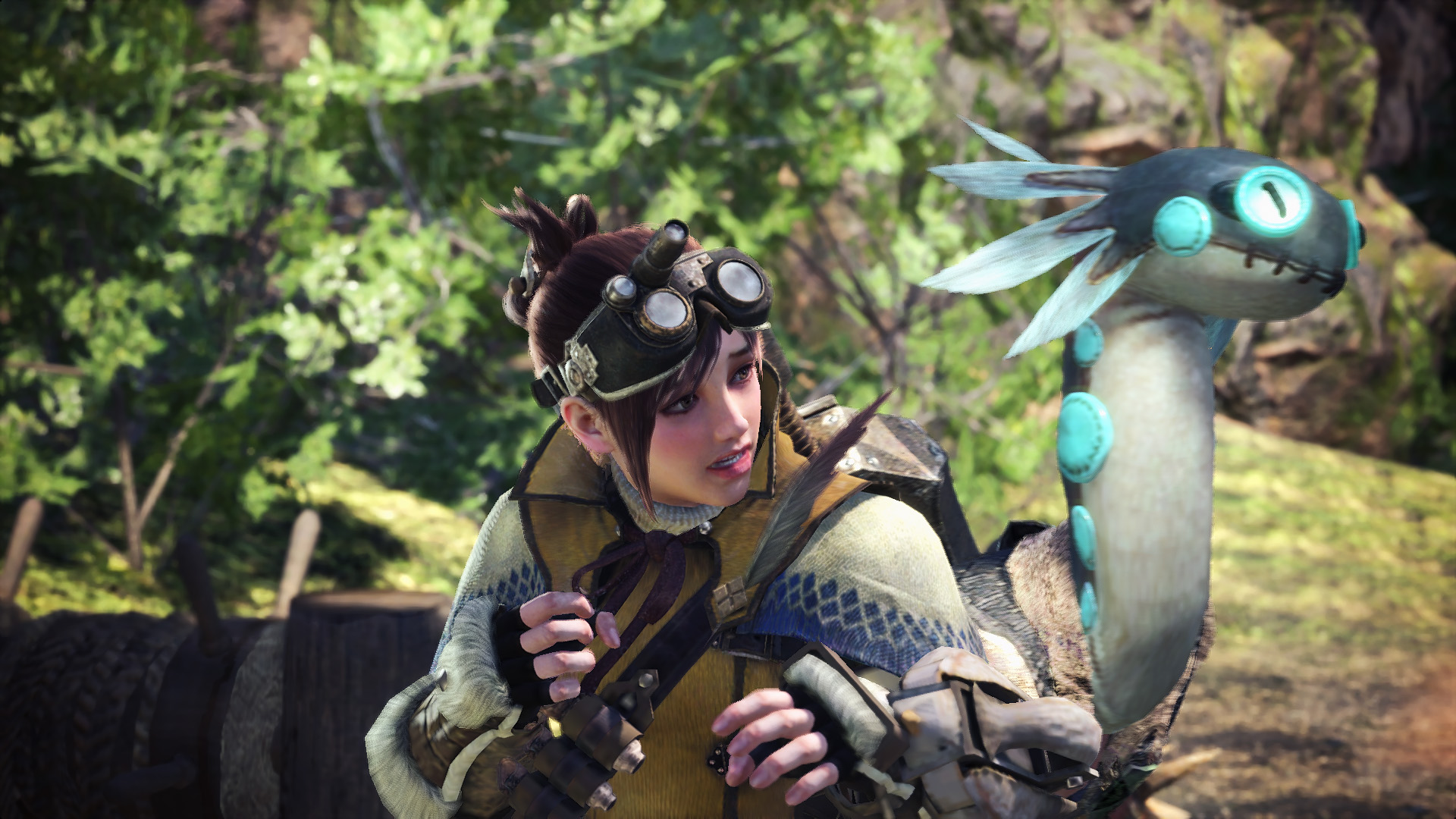 《怪物猎人世界》美化mod 这个aibo美美哒