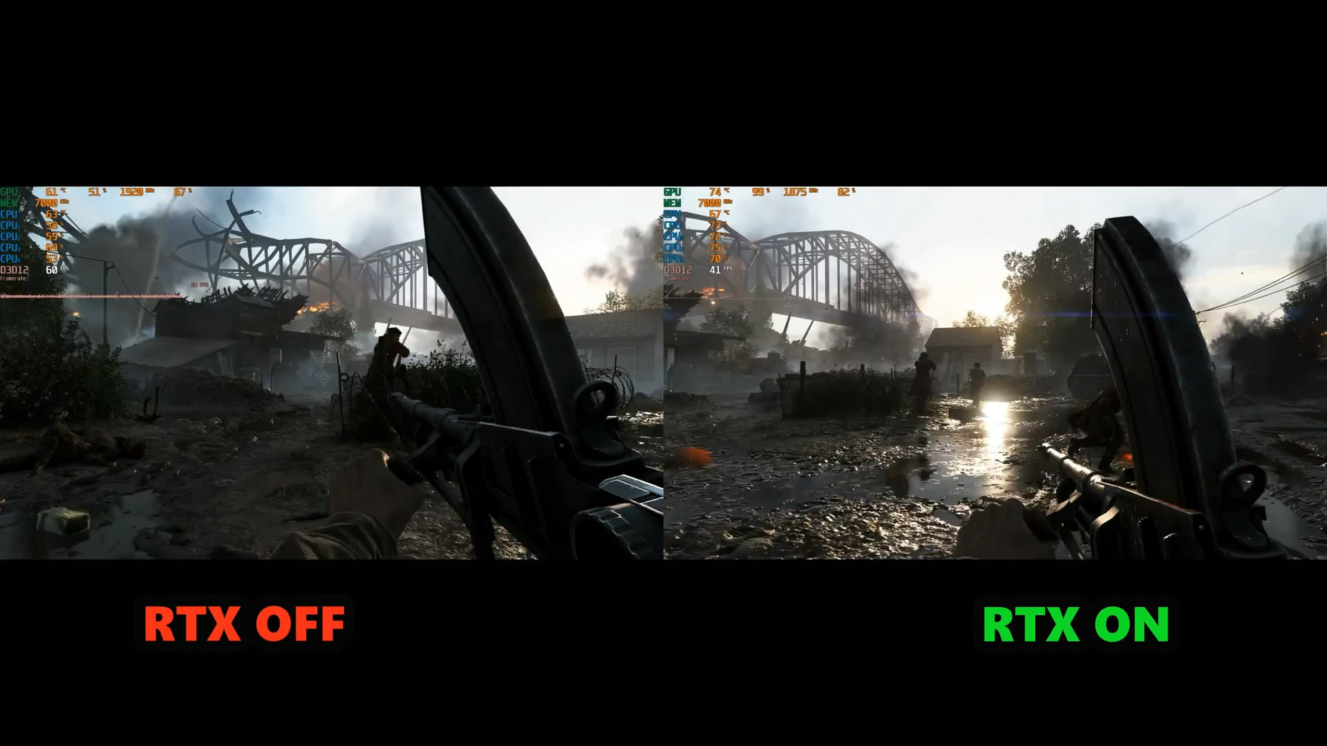 战地5光线追踪开启与不开启画面对比差别大吗