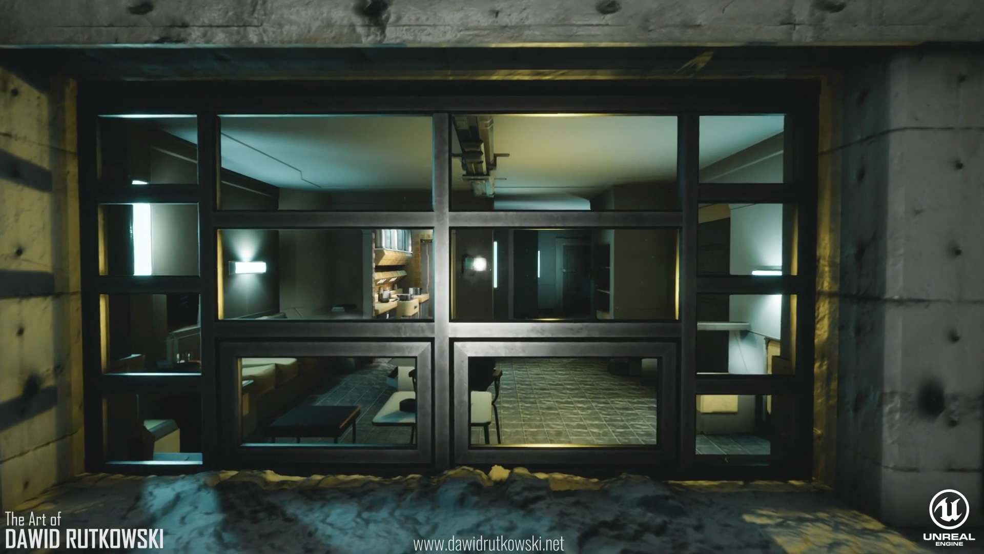 虚幻4引擎重制银翼杀手2049k房间科幻感十足