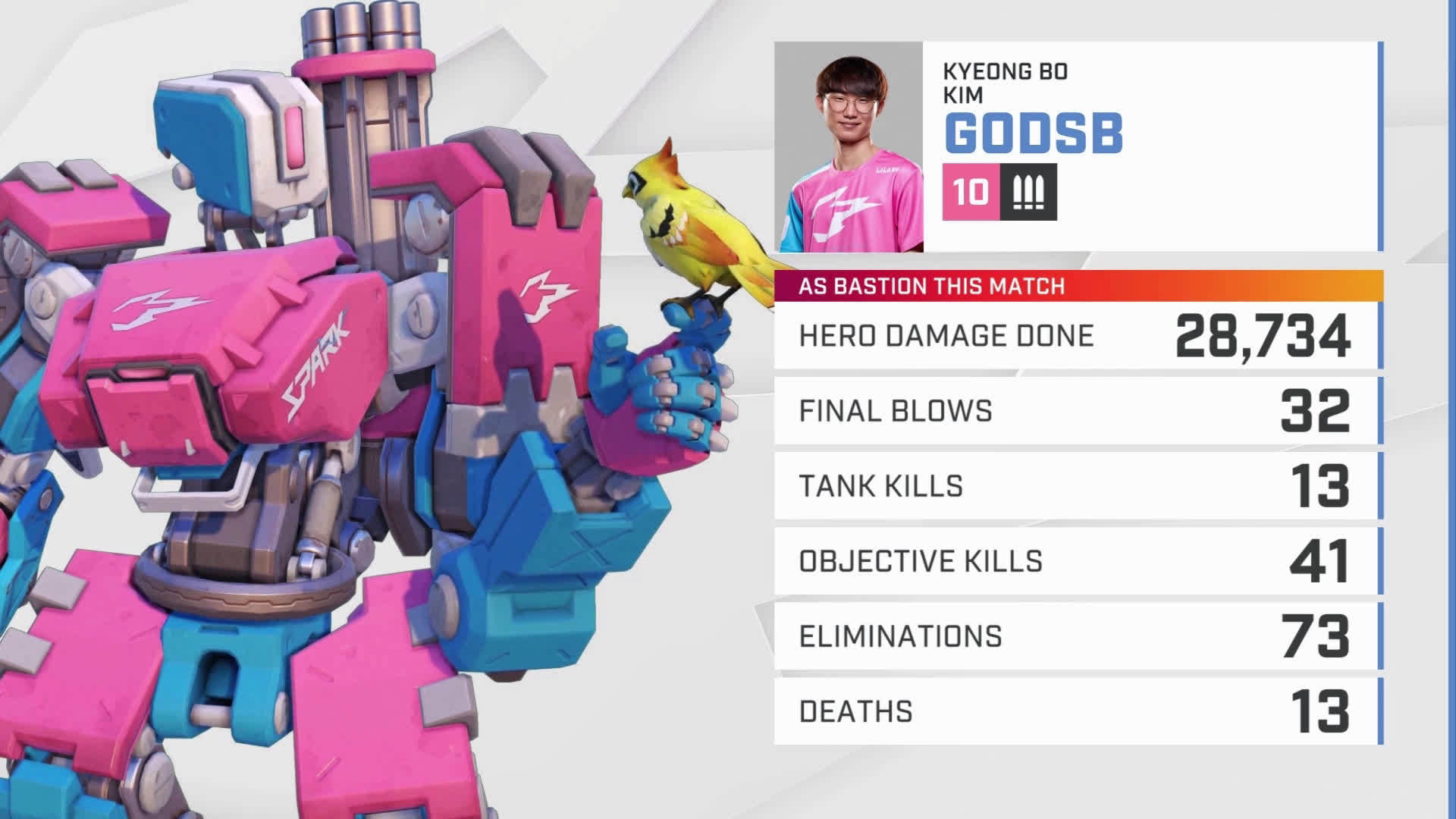 守望先锋联赛:杭州闪电队4:0 亚特兰大君临队 全场mvp