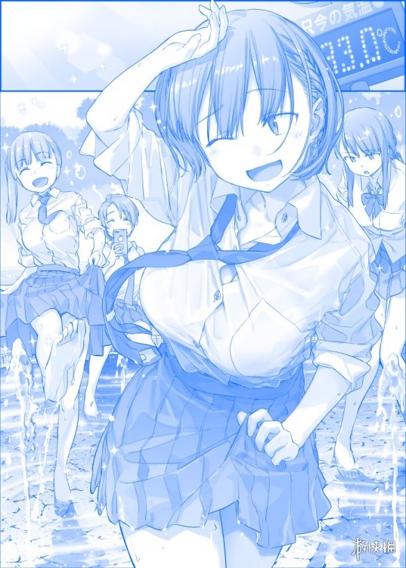 《星期一的丰满》:炎热的夏日和微湿的jk制服!