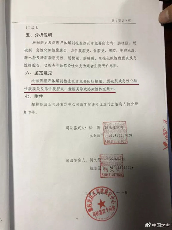 引产手术后体内留下三块纱布女子受尽折磨4个月后死亡