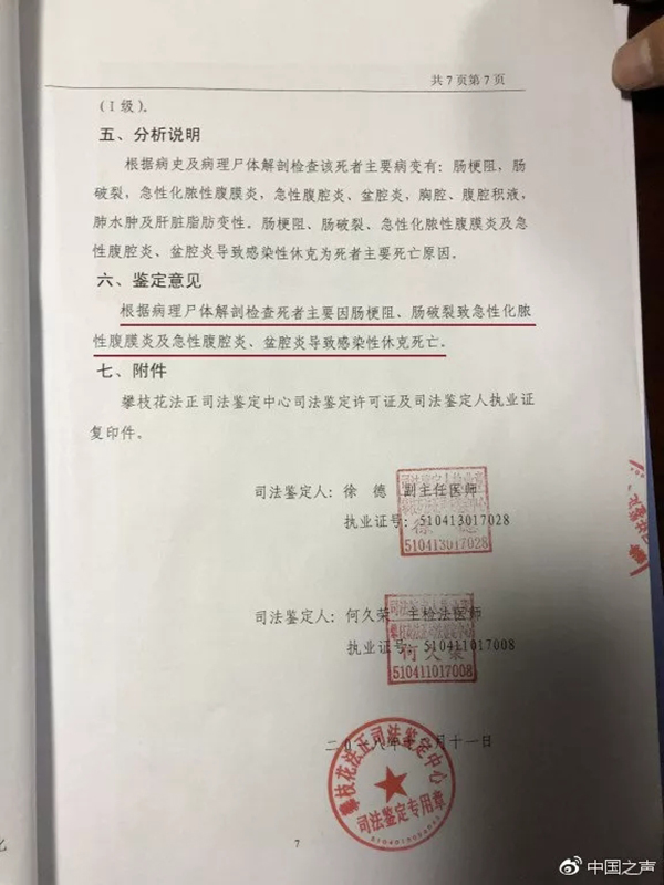 女子引产后纱布留体内腹痛死亡,媒体:各部门皮球要踢到何时