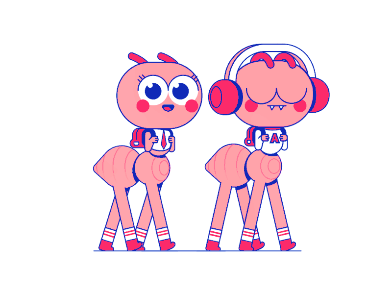 魔性的小gif,开开心心开启新的一周哦~|动画师|插画师|插画_新浪新闻