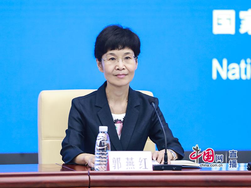 国家卫生健康委员会医政医管局副局长郭燕红介绍情况.中国网 孙宇 摄