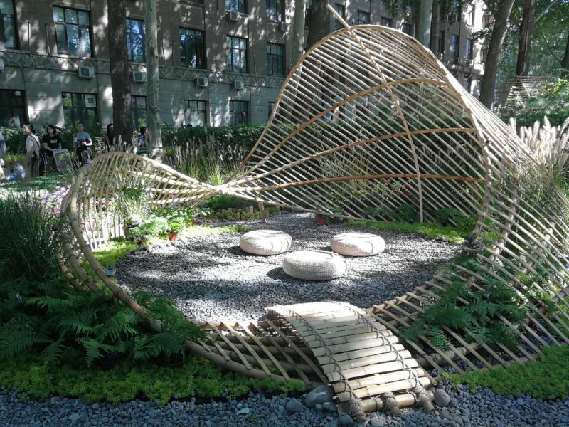 15个竹构花园绽放北林大校园