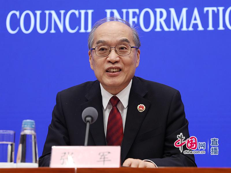 最高人民检察院检察长、首席大检察官张军 中国网 图