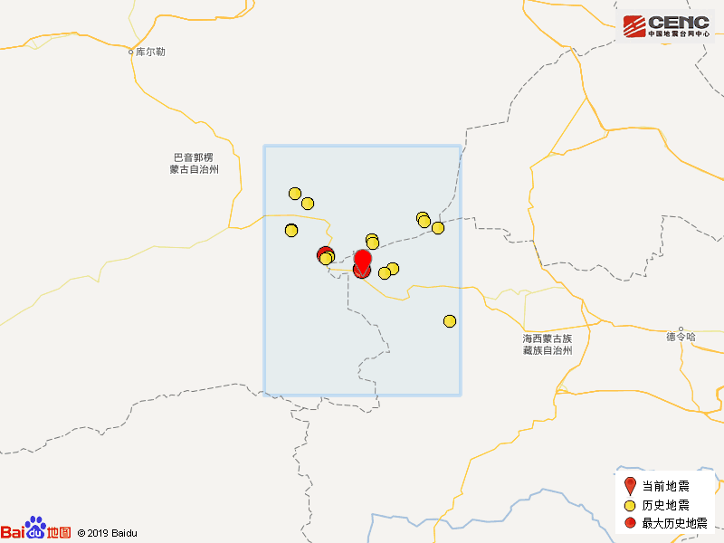青海海西州茫崖市发生2.1级地震(有感)