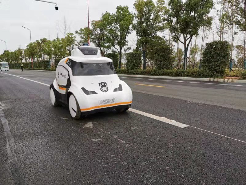 军运会丨警用无人巡逻车在第七届世界军人运动会上岗执勤