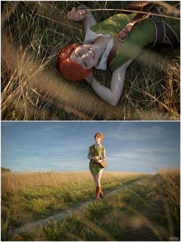 长腿正妹cos巫师3夏妮衣衫不露要来攻略吗