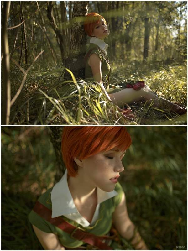 长腿正妹cos巫师3夏妮衣衫不露要来攻略吗