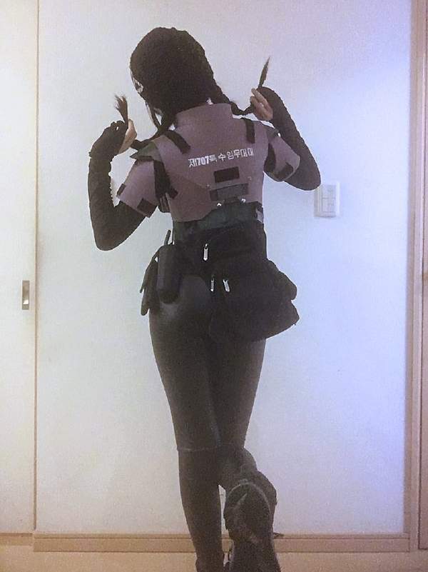 日本妹子cos《彩六》dokkaebi 娇俏可爱的科技小宅女