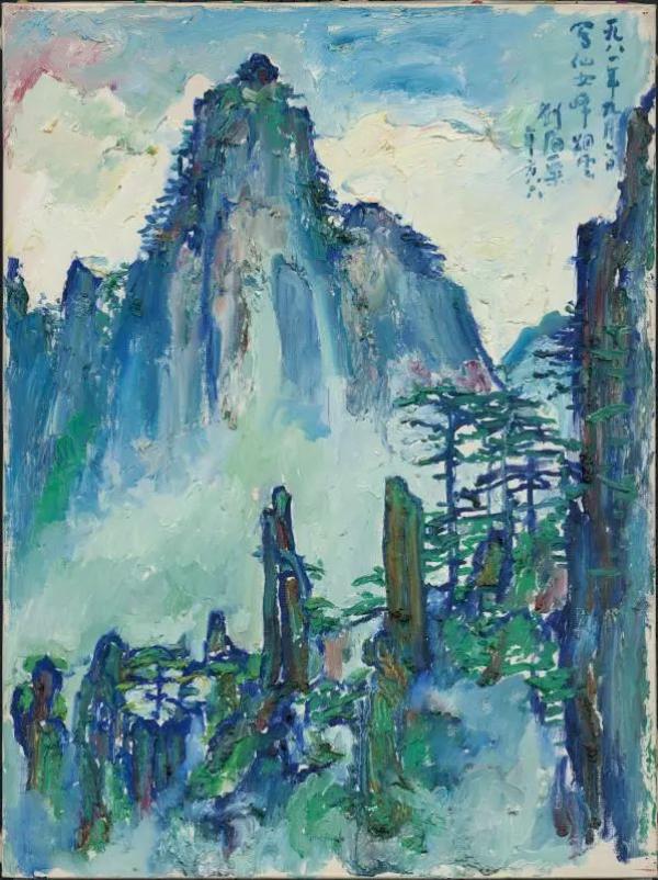 更是将黄山视为生命之山,观其一生,笔墨不断转换,速写,素描,油画,中国