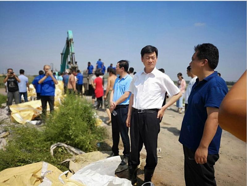 寿光市委书记朱兰玺到侯镇营里镇羊口镇查看现场情况