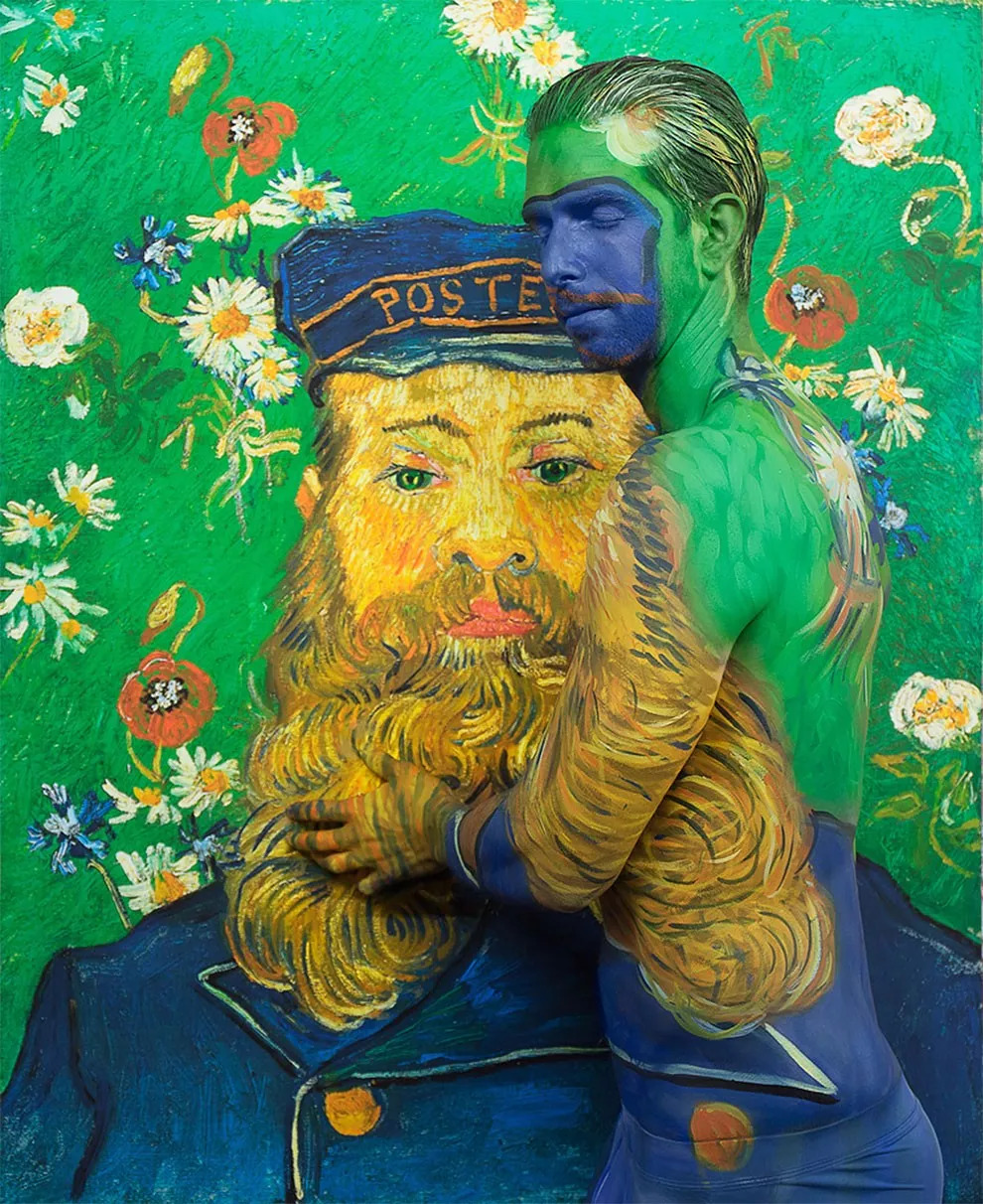 品牌丨她在人体上作画将裸模藏于建筑与名画中令人叹为观止