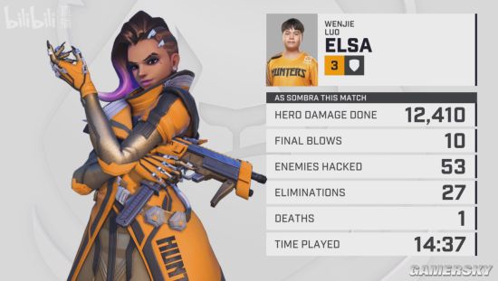 《守望先锋》联赛2月16日:成都猎人苦胜广州冲锋