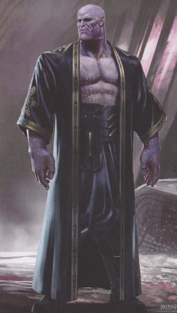 漫威画师晒《复联3》灭霸cg图 紫薯精半裸上身肌肉炸裂