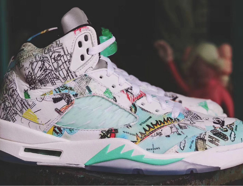 大面积涂鸦 air jordan 5"wings 月底发售